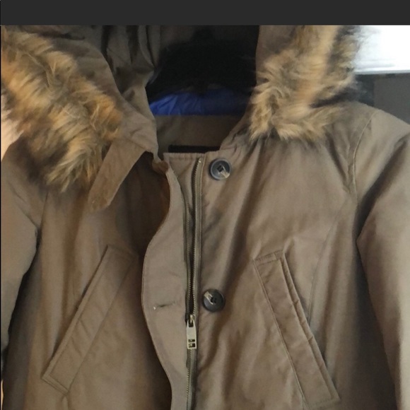 Zara SzM Green Parka Puffer Coat - Picture 6 of 14